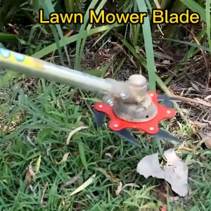 Mesin Pemotong Rumput Pisau Enam Kepala Rumput Daun Pisau Pemotong TANAMAN TAMAN BAJA TRIMMER