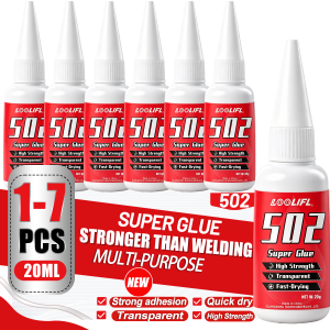 Universal LOOLIFL 502 Super Glue Instant Quick-Drying Adhesive For Leather Rubber Wood Metal Diy Strong Bond Liquid Glue Tool