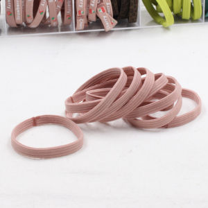 สายแบนแฮนด์เมด ยางรัดผมสีดํากว้างยืดหยุ่นสูงสําหรับเชือกผมสีแฟชั่นสไตล์ญี่ปุ่นและเกาหลีใต้