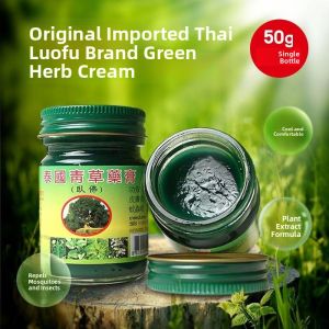 MONLEYTA | Authentic Thai Grass Ointment Original 50g Baby Itch Relief Brain Awakening Mosquito Bite Cream Travel Sickness Relief