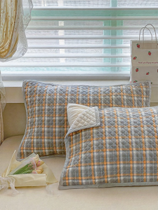 Cotton Anti-slip Pillow Cover Pair