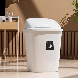Large Capacity Flap Top Garbage Bin