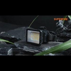 SUPERFIRE FL01 9W Large Floodlight Induction Headlamp Super bright COB Head Flashlight Adjustable Work Light 100 Three-color LED Emergency Light