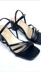 Sandal Wanita Heels Hak 5 Cm Sepatu Sendal Tali Belakang Pesta Perempuan Elena