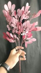 Daun Buah Artificial Cabang 5 - Daun artificial Imitasi kain untuk dekorasi wedding atau dekorasi pelaminan dekorasi cafe dekorasi kamar dan dekorasi rumah Import premium termurah artifisial palsu kain