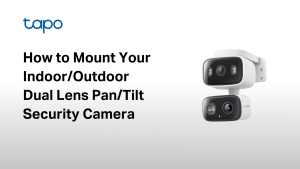 TP-Link Tapo C246D Smart AI Indoor/Outdoor Dual-Lens 360 Home Security Wi-Fi Camera / 2K 3MP + 2K 3MP / Works with Alexa & Google