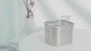 Cat Water Dispenser All Stainless Steel Automatic Circulating Filter Smart Pet Drinking Fountain Mute Pump Cats Dogs