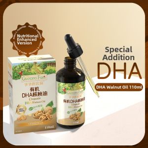 Grandpas Farm | Organic Wild Walnut & Flaxseed Oil for Baby Supplement with Dropper