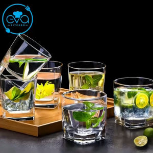 Bộ 12 Ly Thuỷ Tinh Góc Vuông GV205 - Tumbler Deli SquareSip 205ml