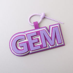 Creative Non-Woven Fabric Keychain Fan Support Backpack Decoration GEM Concert Small Gift Chinese Style Student Backpack