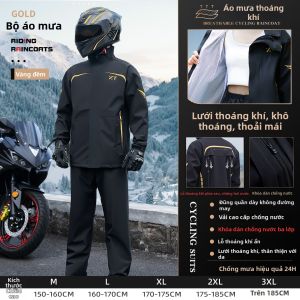 ZHENGYU | Bộ Áo Mưa Thoáng Khí Tách Riêng Chống Nước cho Đi Xe