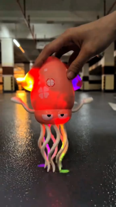 KIDZOONAA - MAINAN ANAK VIRAL GURITA MENARI BERJALAN DANCING SQUID LAMPU PANCINGAN TAHAN BANTING SNI ABS (BTC-3016)
