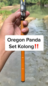 Set Joran Tegek Kolong Oregon Panda / Tirai Bambu Set Pancing Lentur + Reel Tokos