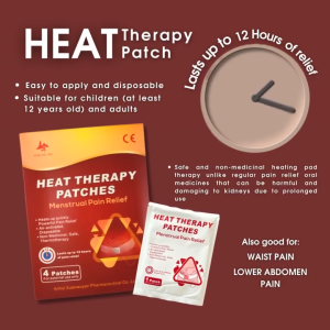 1 Box Dysmenorrhea Pain Relief Patch Hot Compress | Menstrual Cramp Relief for Women | Provides Warm Heat Therapy for Period Pain Regla Cramps Lower Abdominal Pain & Back Discomfort | Comfortable Adhesive Heating Patch for Menstruation Wellness