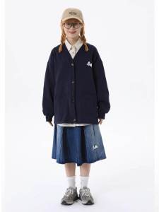 เสื้อแจ็คเก็ตเบสบอลบุขนแกะหนาสำหรับฤดูใบไม้ร่วงและฤดูหนาวสำหรับผู้หญิง ทรงหลวม ปักลายหมา สไตล์สตรีท เสื้อคลุมกันหนาวแบบสวมหัว