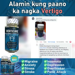 Verticure Original--Vertigo Relief Supplement Treatment For Vertigo Migraine&Anxiety 100 Softgels