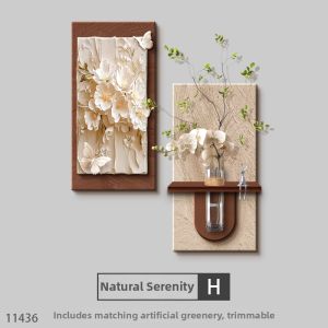 RUIBAHAO | Chic Ancient Style Corner Hanging Picture Stone Relief