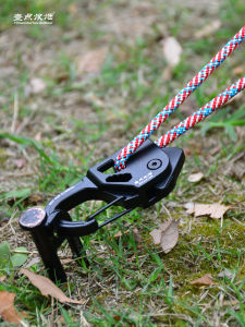 สายรัดซองแคนวาส 10 เมตร ที่รองรับโพลีเมอร์ สายรัดลมพัด สายรัดอะลูมิเนียมอัลลอยด์ หัวเข็มขัดล็อคแบบติดห่วง สายรัดพักผ่อนกลางแจ้ง สายรัดที่ปรับความยาวได้