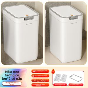 Joybos | Thùng Rác Treo Đậy Nắp cho Phòng Tắm Kích Thước Lớn