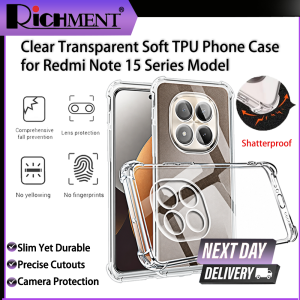 RICHMENT Clear Shockproof Case for Redmi Note 15 / Redmi Note 15 Pro /Redmi Note 15 Pro Plus Shockproof Phone Case