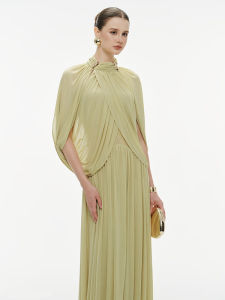 Đầm Tối Giản Dây Ruffle Eo Thon