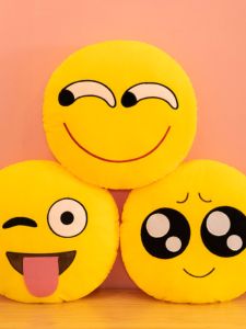 QIAOSHANG | Cute QQ Emoji Plush Pillow