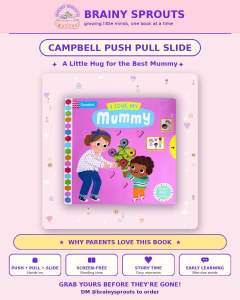 🌸🤍 To the World’s Most Wonderful Mummy — Campbell I Love My Mummy is Just for You! 🤍🌸 Interactive Push Pull Slide Board Book for Toddlers