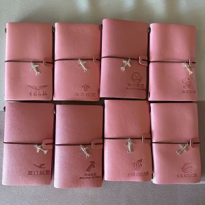 Thickened Leather Small Airplane Flight Notebook Simplest Aesthetic Vintage Diary Notebook for Business And Cultural Use
