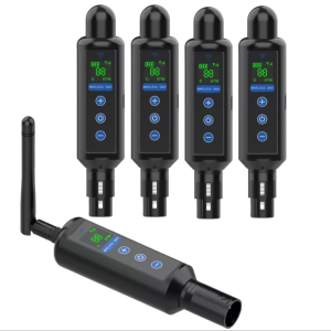2026 New5-in-1 Super Wireless DMX System Set: 1x Transmitter & 4x Receivers with Digital Display  Long Range for Stage Lighting