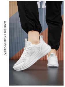 Ultra-Light Running Shoes for Men Student Sports Exam Anti-Slip High School Boys Running Shoes White Sneakers Youth Trend