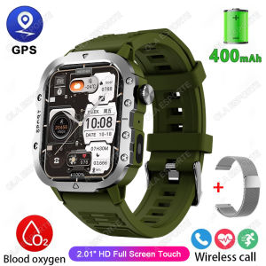 New Military GPS Smart Watch Men Flashlight Waterproof Outdoor Sport Tracker Bluetooth Call Smartwatch Man Women For Android IOS