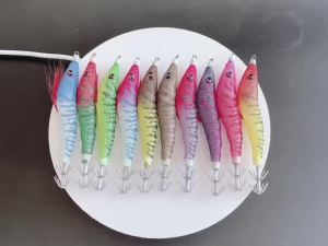 ShareShark | Bộ Mồi Câu Tôm Hùm Phát Sáng ShareShark - 5/10 Cái Mồi Câu Giả Nổi Kèm Móc Câu Hình Mực Dù Dùng Cho Câu Cá Biển Sông Và Hồ