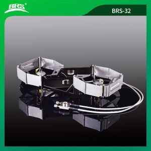 BRS-32 Foldable Camping Stove Portable Dual Head Burner Windproof Backpacking Furnace Free Adjustable Control Gas Stove Cookware