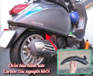 Dè chắn bùn trong bánh sau Vespa Sprint Tech TFT carbon