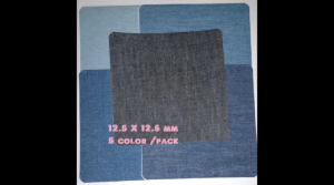 5 assorted color Iron on patch repairing repair jeans pants mend hole jean by ironing without sewing repair kits kit pad patchwork sew at edge after iron on to make more durable seal splitted pants