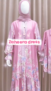 Gamis anak perempuan set jilbab zalira kids usia newborn 0 bulan - 7 tahun Dress anak Zaheera Outfit anak Cewek / Gamis lebaran 2026 anak perempuan