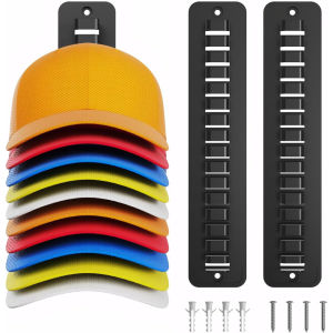 16Grids Hat Holder Baseball Cap Storage Hanger Multifunctional Display Holder Wall Mounted Cap Organization For Door Wall Closet