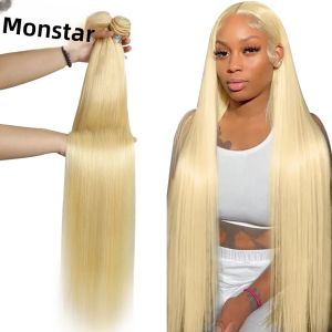 613 Bó Tóc Nối Thẳng Brazil 30 Inch Tóc Người Thật Remy Nối Máy Dệt Kép Tất Cả Màu Sắc Có Thể Tẩy Được