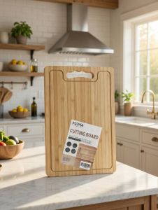WOODEN CUTTING BOARD 34cm x 24cm | 0.8cm THICK  FOOD SAFE CHOPPING BOARD 5