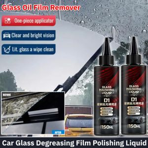 Car Glass Degreasing Film Polishing Liquid Car Water Stain Remover Windshield Cleaner Auto Glass Oil Film Remover Bright Coating Plating