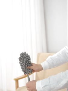 Bendable Chenille Duster 80cm Retractable Extendable Brush Penyapu Siling Feather Microfibre Penyapu Sawang Habuk Sweeping Mini Microfiber Duster Ceiling Random Colour