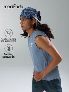 macondo | Mens Quick-Dry Cooling Breathable Sleeveless Henley Neck Athletic Tank Top