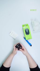 Mouse Wireless ROBOT M205 800-1200-1600 DPI (Tanpa Baterai) - Garansi Resmi 1 Tahun