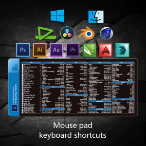 Bảng Di Động BBSkin Keyboard Shortcuts English Office Excel Mouse Pad PS PR CAD Dụng Cụ Học Tập Và Làm Việc Văn Phòng