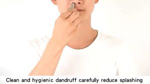 Stainless Steel Nose Hair Trimmer Tools Manual Painless Washable Ear Hair Cutter With Nose Hair Trimming Scissors Brush