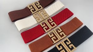 Ikat Pinggang Wanita Fashion Ikat Pinggang Wanita Elastis Korea Fashion Gesper Belt Sabuk Karet Import