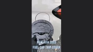 Carleaps new perodua axia 2023-2025 FORGED CARBON car fuel cap trim cover accessories axia baru