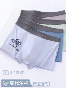 Childrens Modal Briefs Boys Flat Angle Underwear Thin Summer Shorts Middle Large Children Teenage Boys Students Sports Style