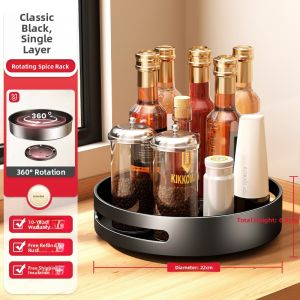 MEICHUWUYU | Rotating Spice Storage Organizer