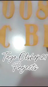 Abjad Spons Ati Spon Papan Bunga Abjad Huruf A-Z tggi 15 cm dan 20 cm Huruf Alfabet